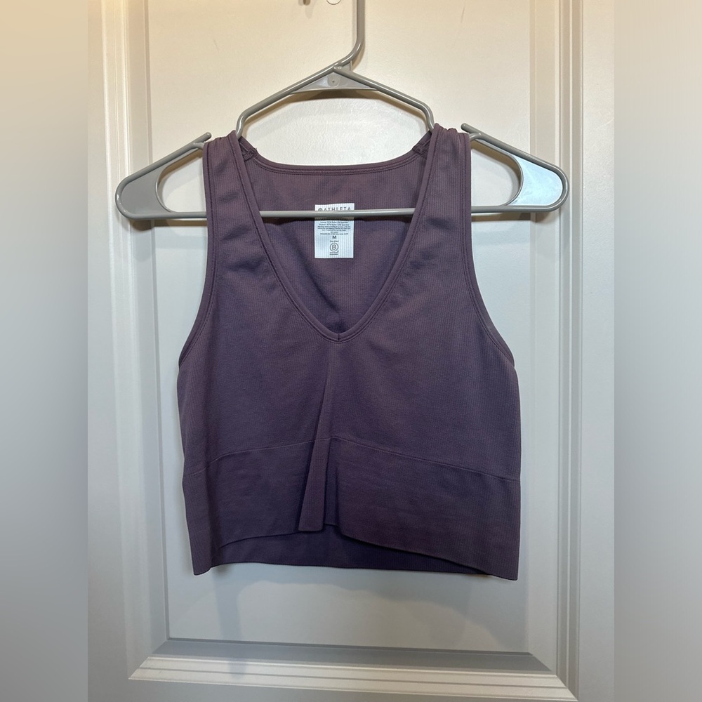 Athleta Purple Crop Top